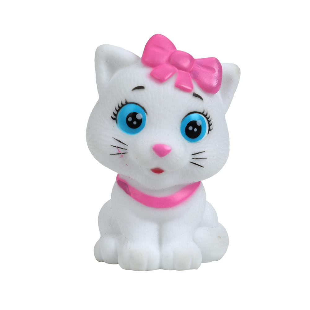 Игрушка пластизоль для ванны кошечка, в сетке КАПИТОШКА в кор.2*144шт