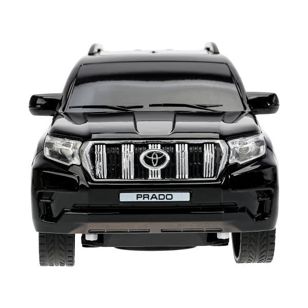 Машина ру TOYOTA PRADO свет, 19 см, черн, кор - в кор.2*24шт