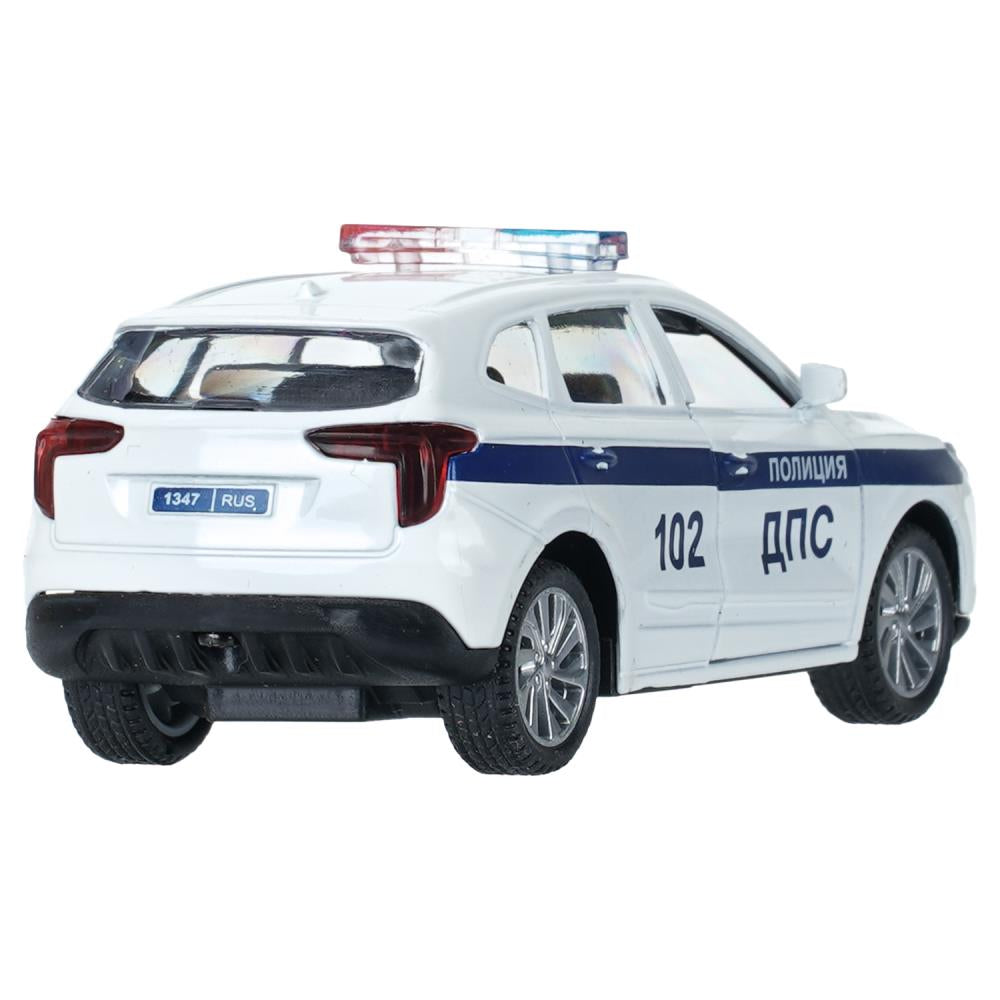 Машина металл haval jolion 10,5 см, двери, инерц. ПОЛИЦИЯ белый, Технопарк