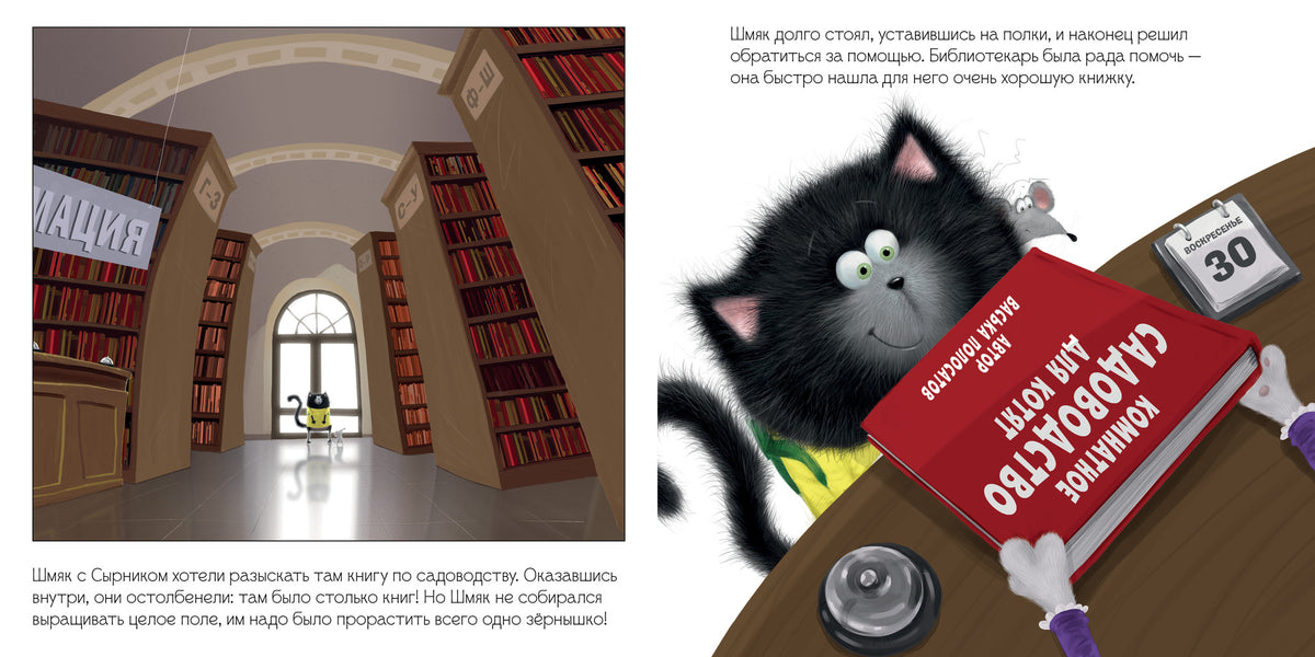 Кк. Книжки-картинки (мягкая обложка). Котенок Шмяк и загадочное зернышко/Скоттон Р.