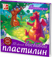Луч. Пластилин мягкий восковой "Фантазия" 12 цв. арт.25С 1523-08