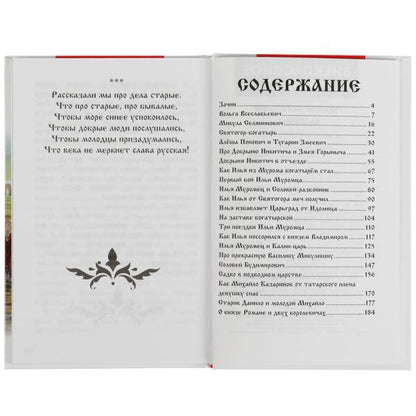 Русские богатыри. Былины Внеклассное чтение. 125х195. тв. переплет. 208+16 стр. Умка в кор.12шт