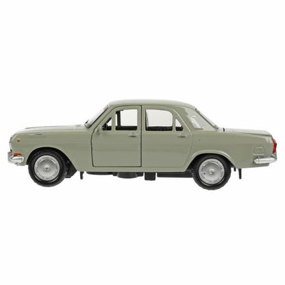2401-12-GY (72) (72) Машина металл ГАЗ-2401 ВОЛГА длина 12 см, двери, багаж, инерц, серый, кор. Техн