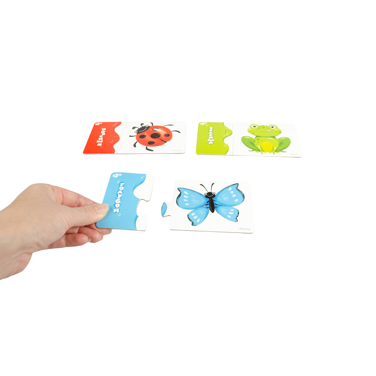 Пазлы парные "Учим цвета" 20 эл Baby Toys (макси)