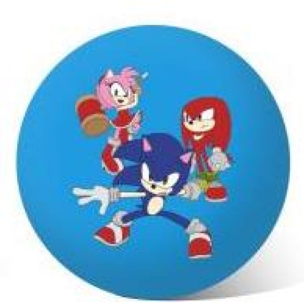 Мяч пвх 23 см соник с наклейкой, в сетке ИГРАЕМ ВМЕСТЕ в кор.144шт