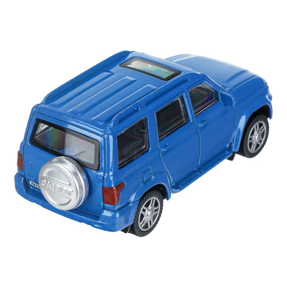 Машина металл UAZ patriot 10,5 см, инерция, синий, кор. Технопарк в кор.2*36шт
