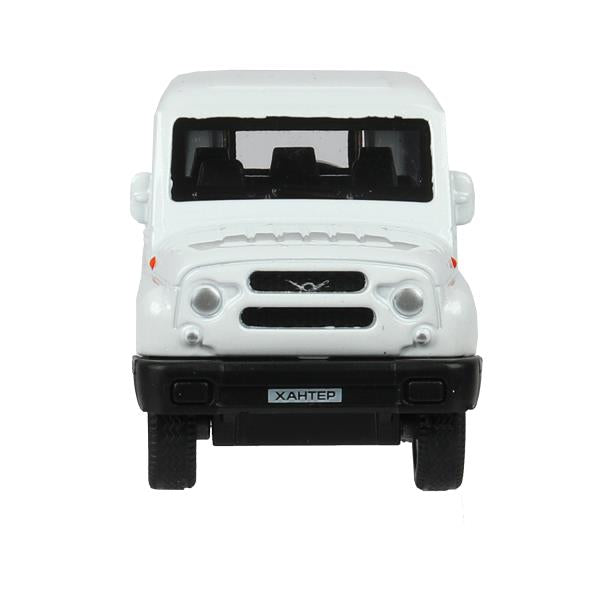 Машина металл UAZ ХАНТЕР длина 10,5 см, инерция, белый, кор. Технопарк в кор.2*36шт