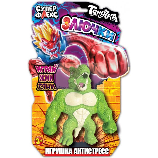 Игрушка тянучка мегастреч злючки 15см, блистер Супер Флекс в кор.15шт
