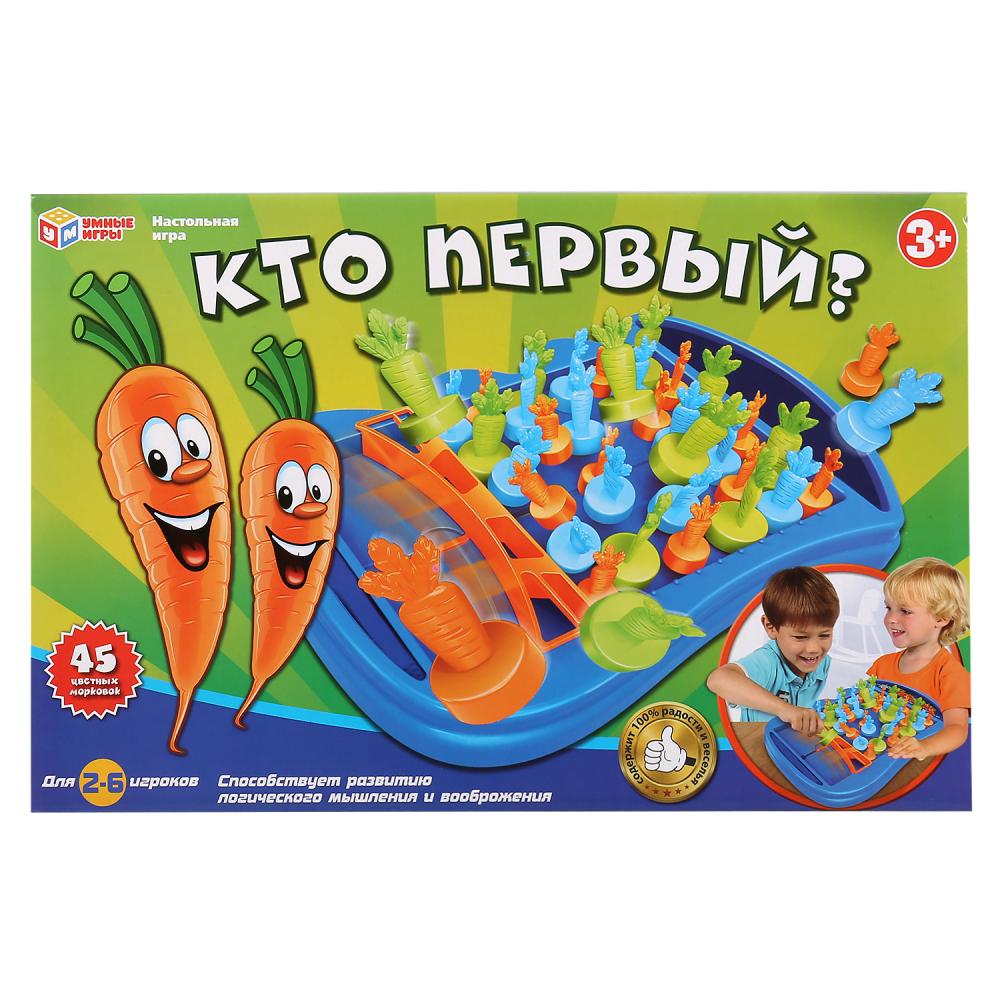 B1489245-R1 305376 Настольная игра "Кто первый" в кор. "УМНЫЕ ИГРЫ" в кор.2*24шт