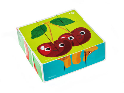 Кубики "Веселый урожай" (без обклейки) 9 шт Baby Toys