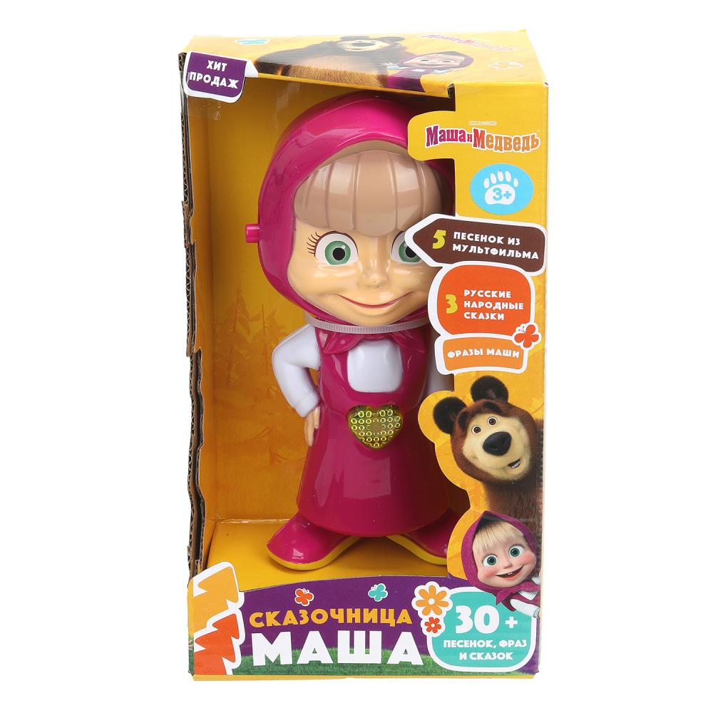 Сказочник 30+ песенок, фраз и сказок Маша и Медведь кор. Умка в кор.72шт