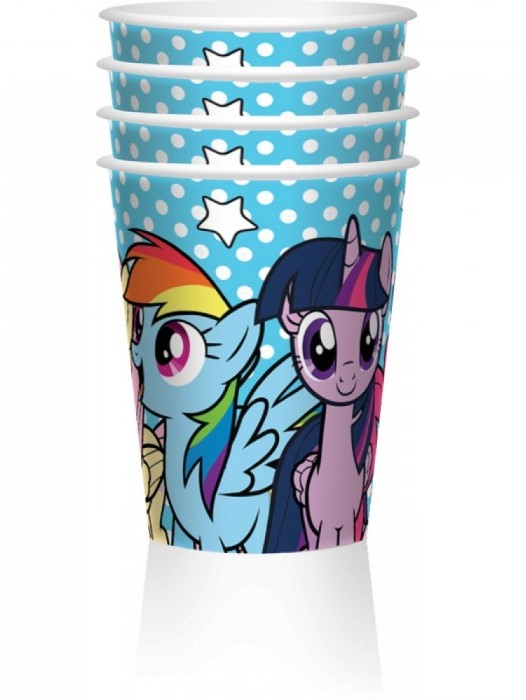 EstaBella. My Little Pony Набор стаканов для праздника "Вместе веселее" 4шт. арт.65714