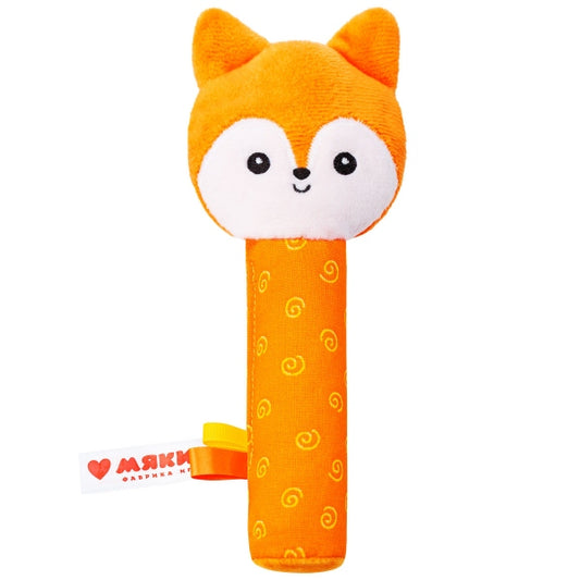 ИГРУШКА "МЯКИШИ" ПИЩАЛКА (ЛИСИЧКА АПЕЛЬСИНКА) в кор.20шт
