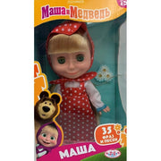 Кукла Маша и Медведь маша 25 см, озвуч, кор КАРАПУЗ в кор.18шт