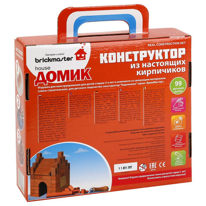 "ДОМИК": КОНСТРУКТОР КЕРАМИЧЕСКИЙ ДЛЯ ДЕТСКОГО ТВОРЧЕСТВА 99 ДЕТ. в кор.5шт