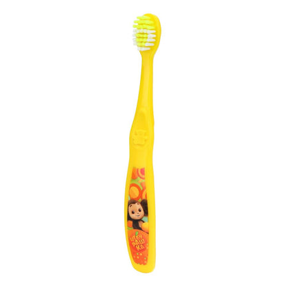Зубная щетка фигурная для детей Чебурашка желтая MASTER DENT в кор.24*12шт