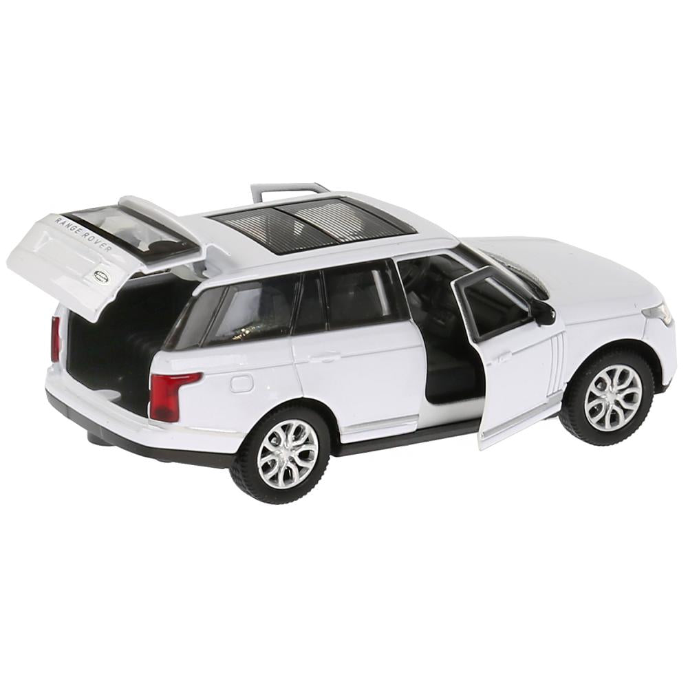 Машина металл RANGE ROVER VOGUE длина 12 см, двер, багаж, инерц, белый, кор. Технопарк в кор.2*36шт