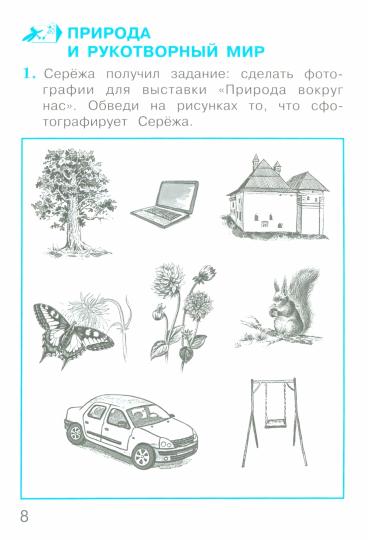 Окружающий мир. Тетрадь для тренировки и самопроверки: пособие для учащихся 2 кл. В 2 частях. Ч.1