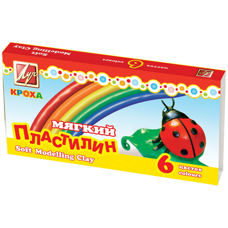 Луч. Пластилин "Кроха" 6 цв. арт.12С 863-08 /40