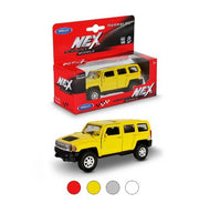 Welly. Машинка 1:38 "Hummer H3" металл, пруж. мех., арт.43629W-W белый