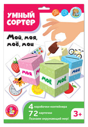 Игра развивающая Умный сортер "Мой, моя, мое, мои"