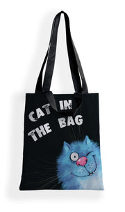 Сумка-шоппер "Синие коты Cat in the bag" арт.8700 (35*40 см.) худ. Зенюк