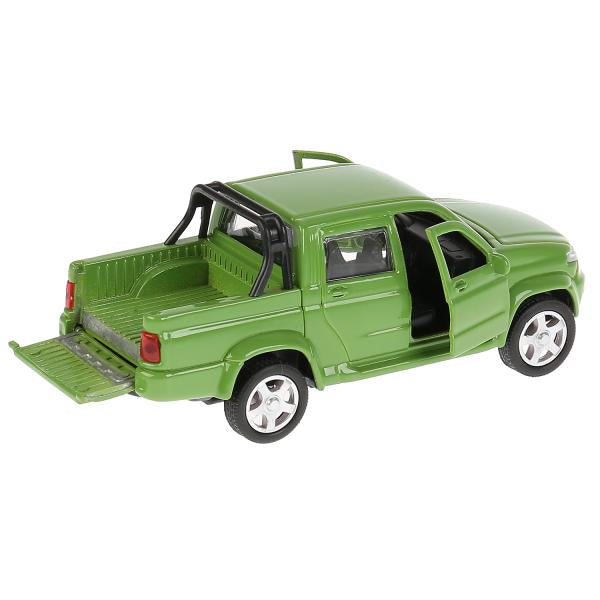 Машина металл "UAZ PICKUP", длина 12см, открыв. двери, инерц, ЗЕЛЕНЫЙ в кор. Технопарк в кор.2*36шт