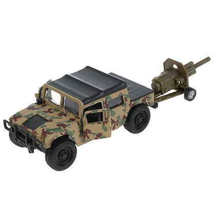 Машина металл HUMMER h1 вс ПИКАП, 11 см, дв., баг., инер.+пушка, кор Технопарк в кор.2*12шт