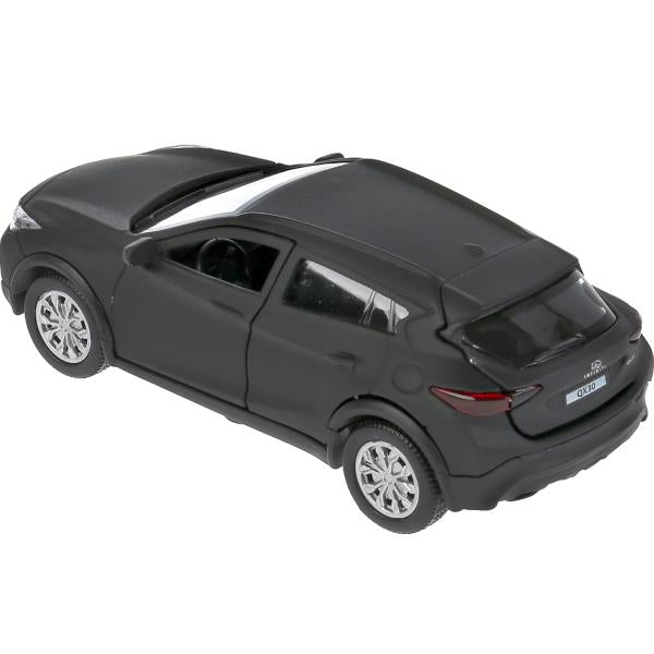 Машина металл "infiniti qx30 матовый" 12см, открыв.двери, инерц, черный в кор. Технопарк в кор2*36шт