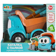 Каталка с палкой Грузовичок Лева 15 песен и звуков.свет.кор.бат. Умка в кор.36шт