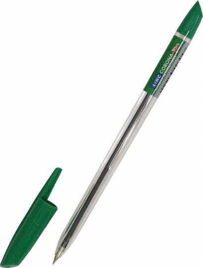 Ручка шар. зелен. CORONA PLUS 0,7мм,3002N/green