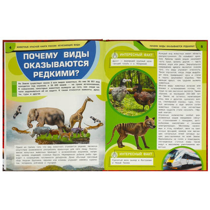 Животные Красной книги России. Исчезающие виды. Энциклопедия. 197х255мм. 7БЦ. 48стр. Умка в кор.15шт