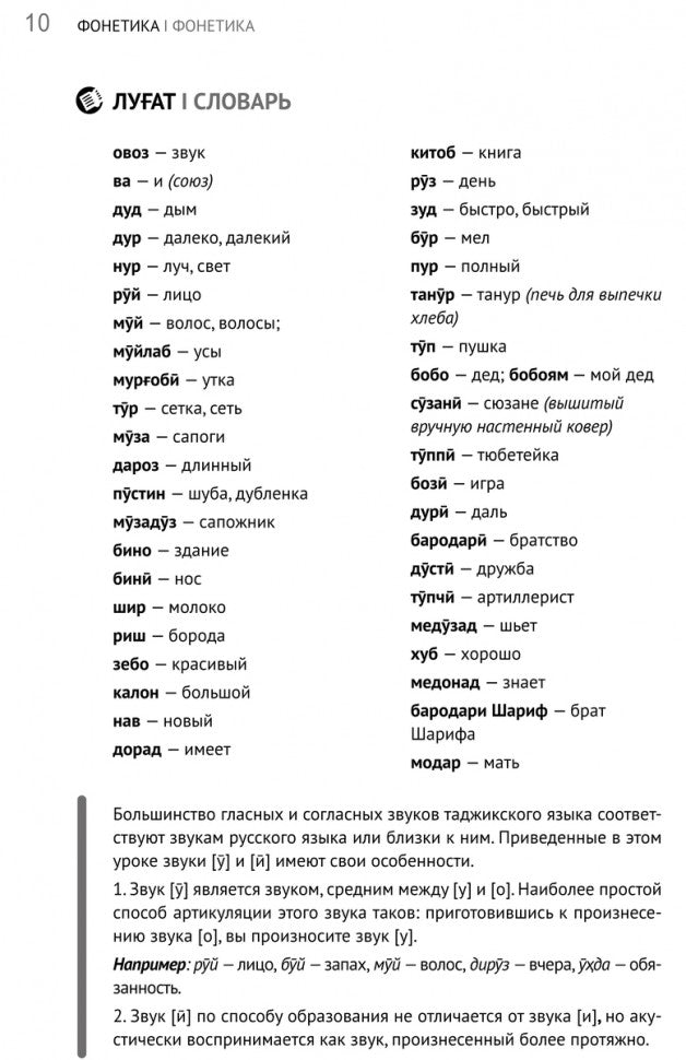 Каро.ТаджЯз.Самоучитель таджикского языка