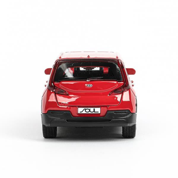 Машина металл KIA soul длина 12 см, двери, багаж., инерц, красный, кор. Технопарк в кор.2*36шт