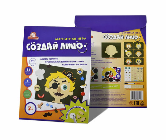Татой.Набор магнитный тип 3 "Создай лицо" арт.1253*