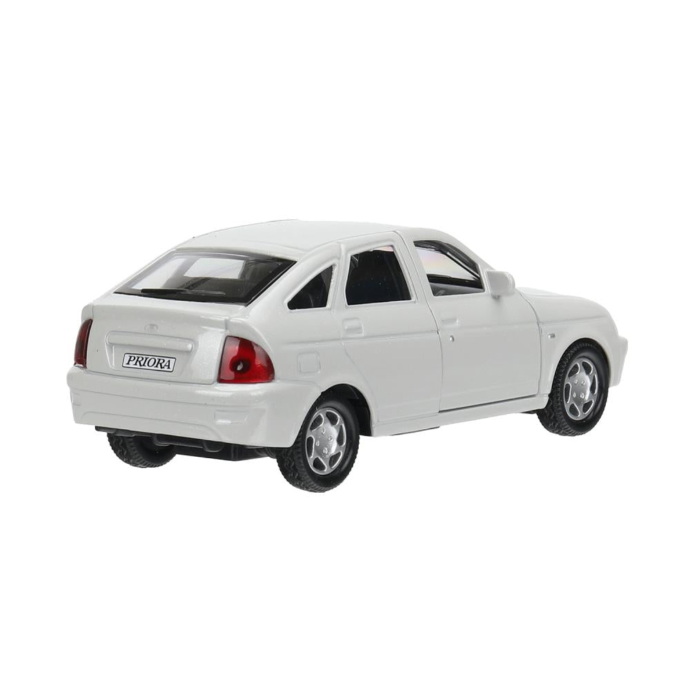 Машина металл LADA PRIORA 12 см,двери,инерц,серебристый перламутр,кор. Технопарк в кор.2*36шт