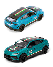 Kinsmart. Модель арт.KT5447WF/4 "Lamborghini Urus Performante" 1:36 (бирюзовая) инерц.