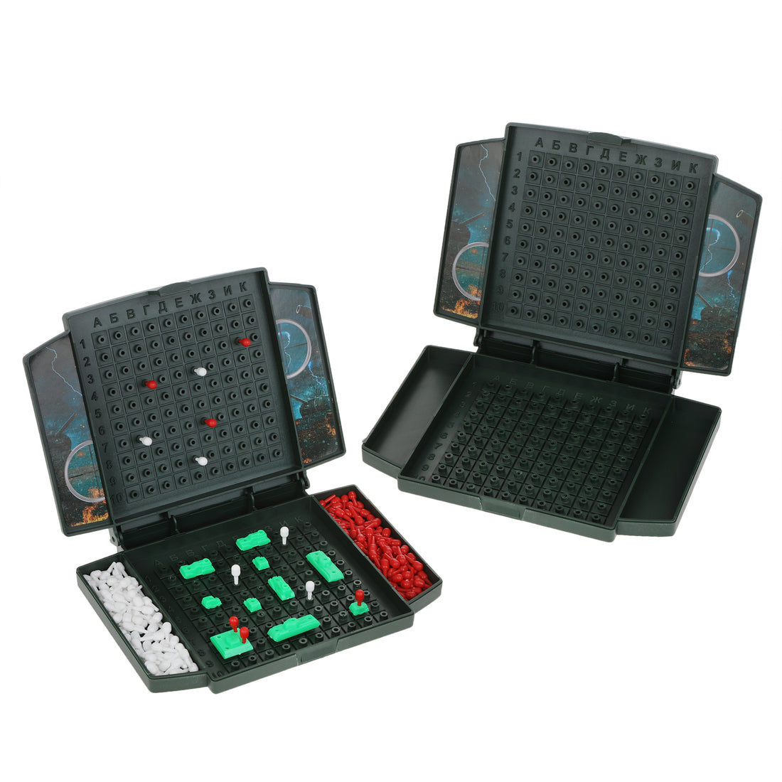 ИГРА НАСТОЛЬНАЯ "ТАНКОВЫЙ БОЙ" (МИНИ) в кор.10шт