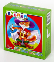 Кубики "Цветные сказки-3" (без обклейки) 9 шт арт.00681