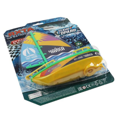 Яхта на бат. блист.19*29*8см ТЕХНОДРАЙВ в кор.2*72шт