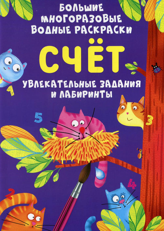 Большие многоразовые водные раскраски. Счет (9789669878878)