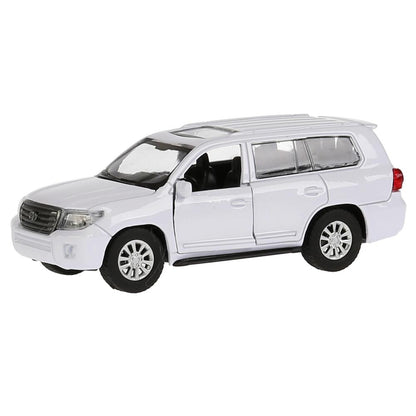 CRUISER-WT262770 Машина металл TOYOTA LAND CRUISER длина 12,5 см, двери, инерц, белый, кор. Технопар