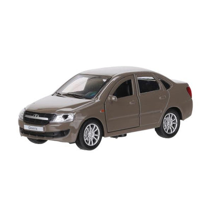 Машина металл LADA granta 11,5 см, двери, инерц, коричневый, кор. Технопарк в кор.2*36шт
