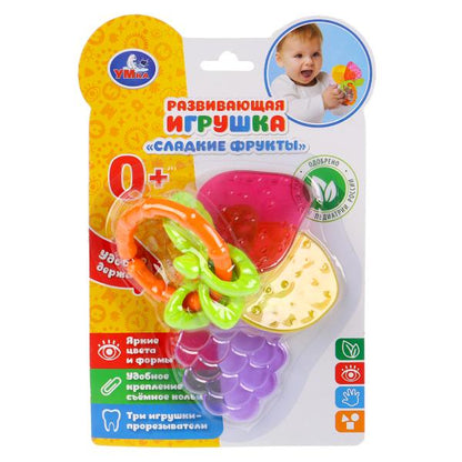 Развивающая игрушка фрукты на блистере (русс .уп.) "Умка" в кор.2*72шт