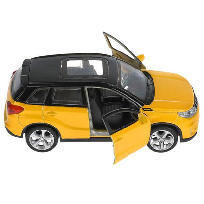 Машина металл "suzuki vitara s 2015" дл 12 см, откр дв, багаж, ин, золот с черным в кор. Технопарк
