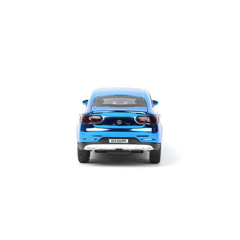 Машина металл MERCEDES-BENZ GLE COUPE длин 12 см, двери,синий ХРОМ, кор. Технопарк в кор.2*36шт