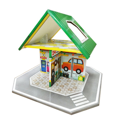 Домик кукольный быстрой сборки. Dream House. "Автозаправка"