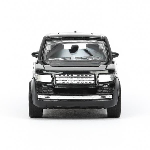 Машина пластик LAND ROVER RANGE ROVER VOGUE 12 см, инерц, черный, кор. Технопарк в кор.2*120шт