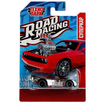 Машина металл ROAD RACING СУПЕРКАР 7,5 см, в ассорт, блист. Технопарк в кор.2*288шт