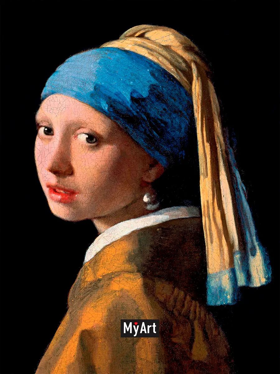MyArt. БЛОКНОТ в клетку Мировые шедевры. Девушка с жемчужной серёжкой